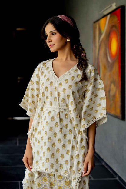 Modern Ethnic  kaftan Co-Ord Set