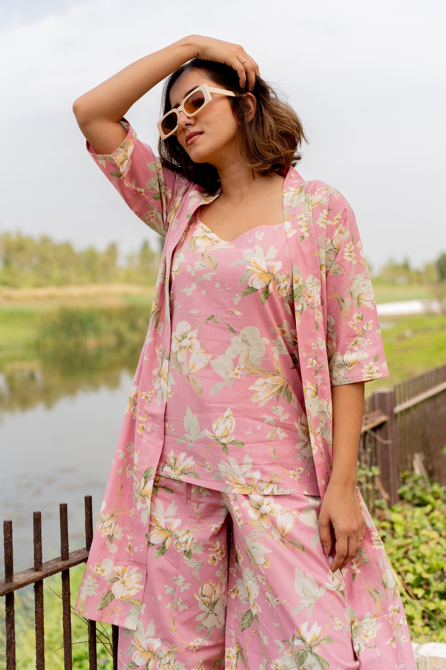 Dreamy Floral Printed Night Suit