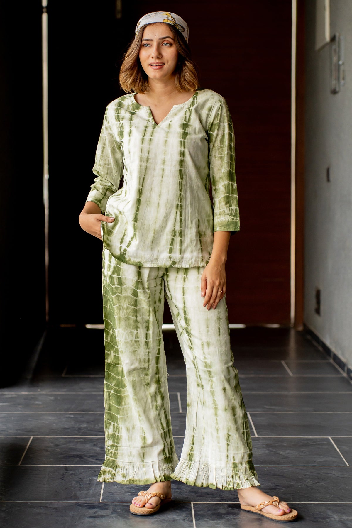 Shibori Night Suit