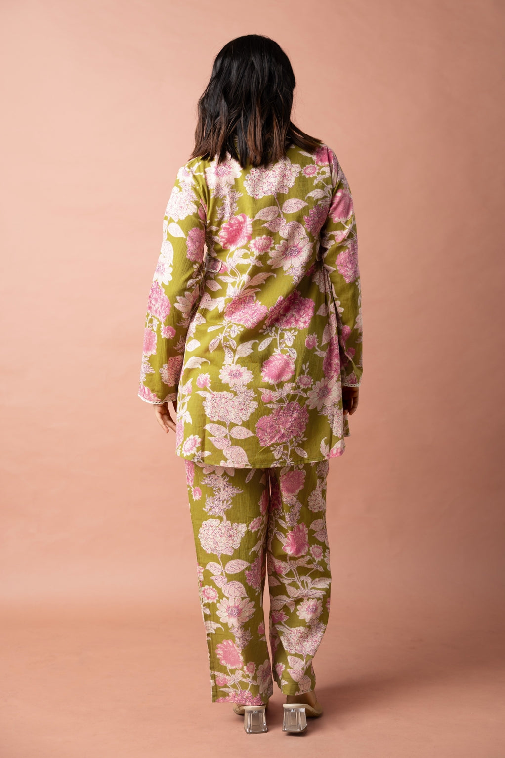 Black Cotton Printed Co-ord Set