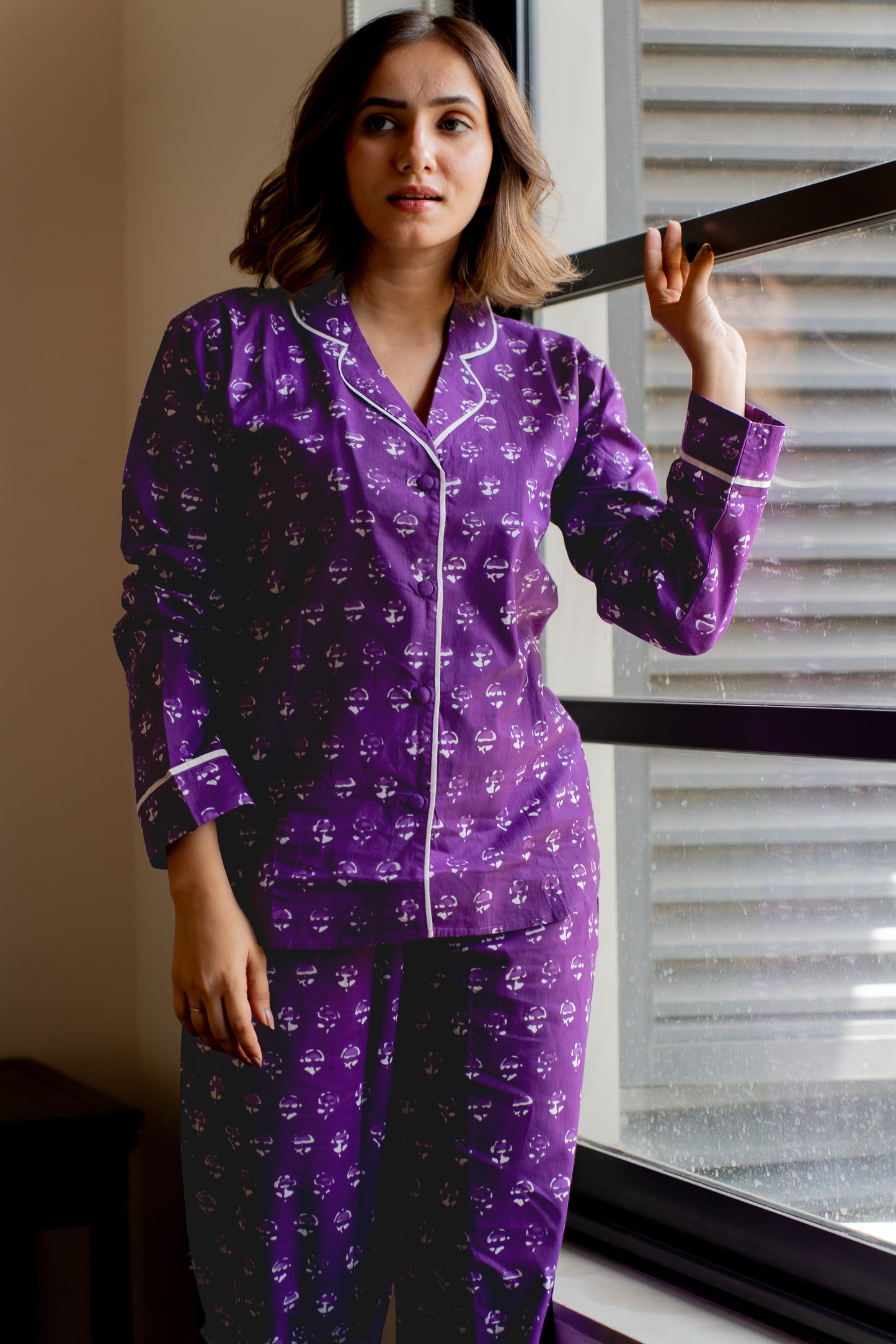 Batik Block Printed Night Suit