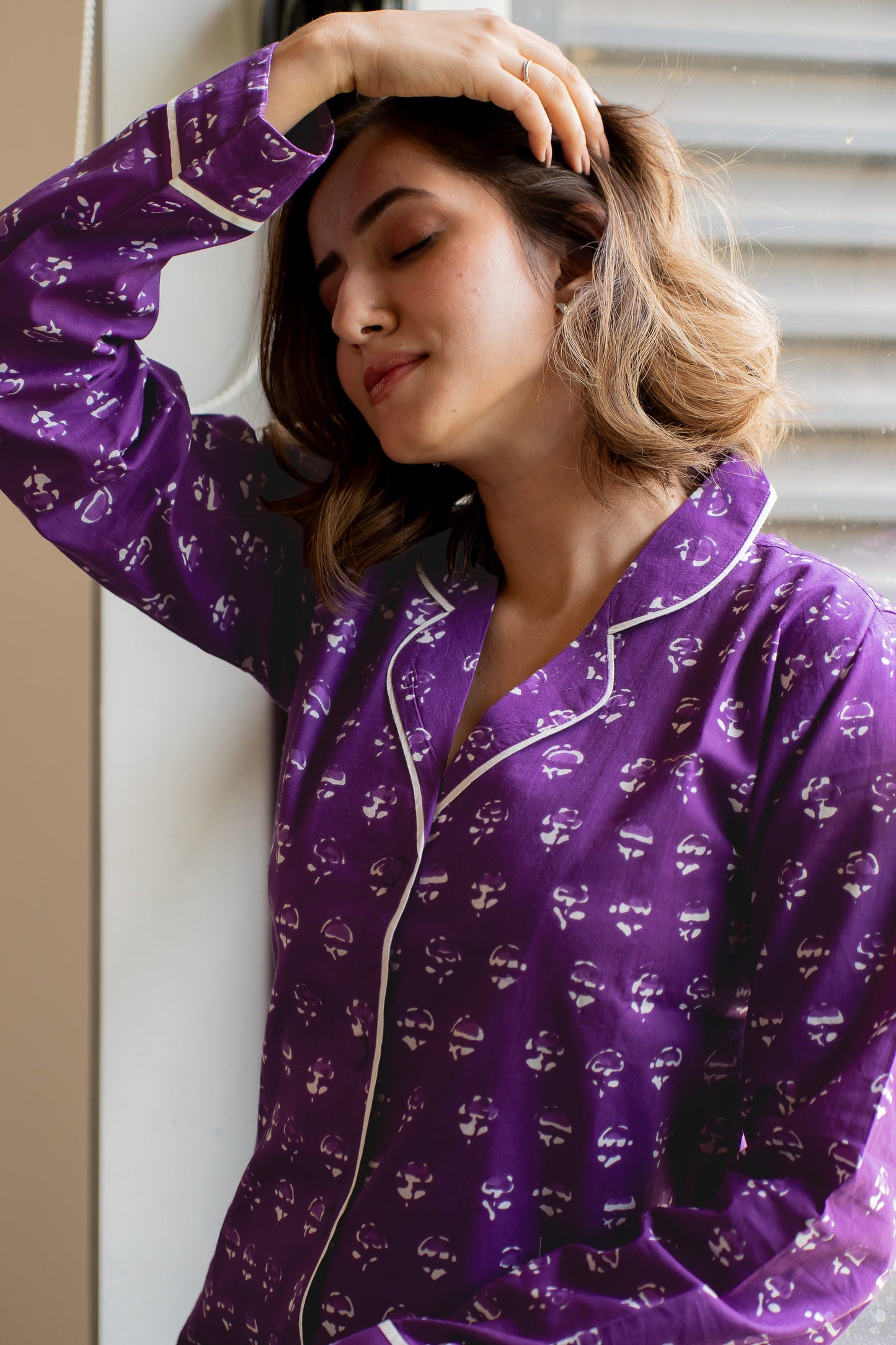 Batik Block Printed Night Suit