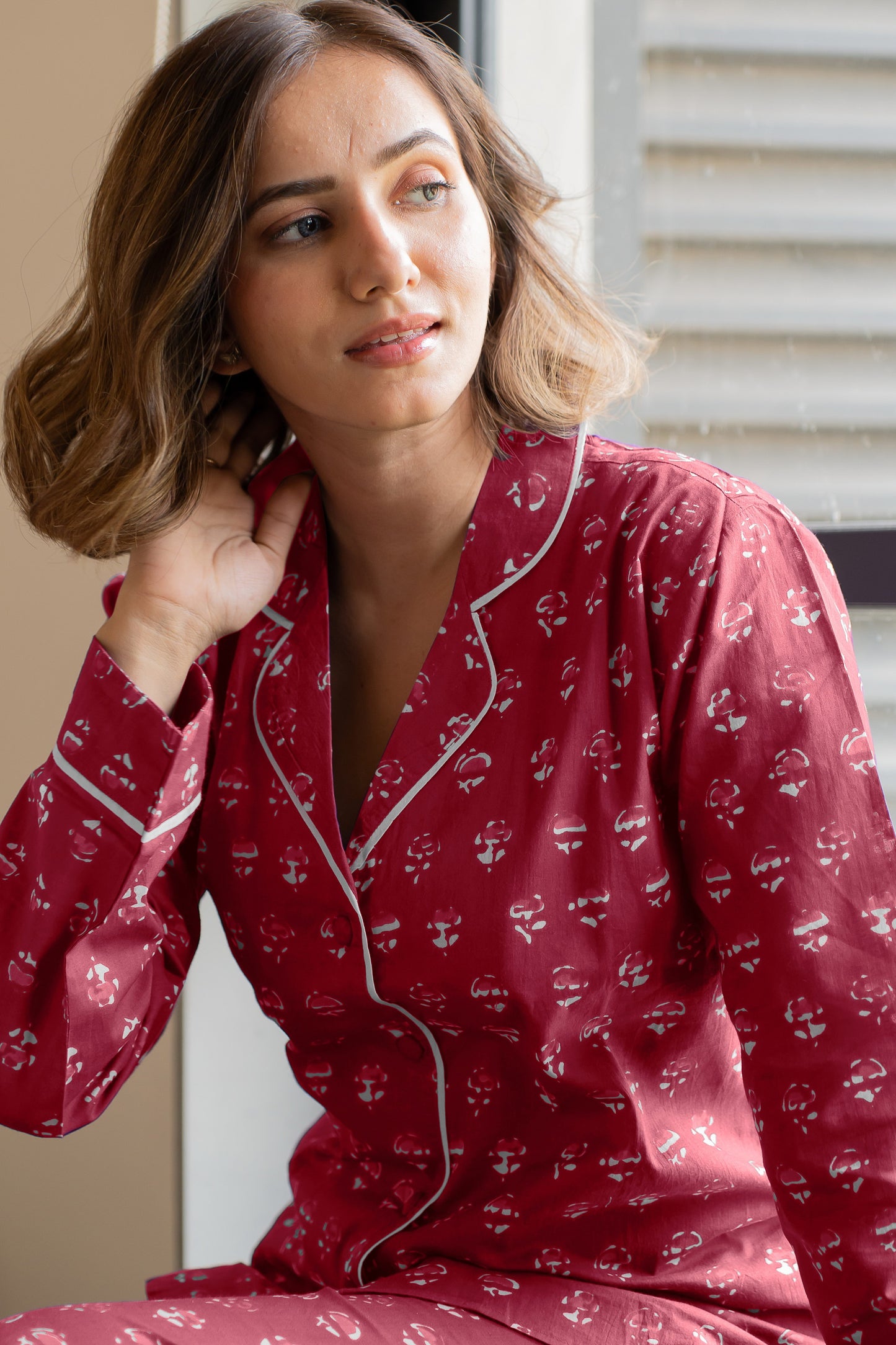 Batik Block Printed Night Suit