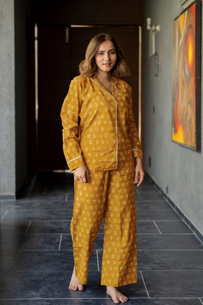 Batik Block Printed Night Suit