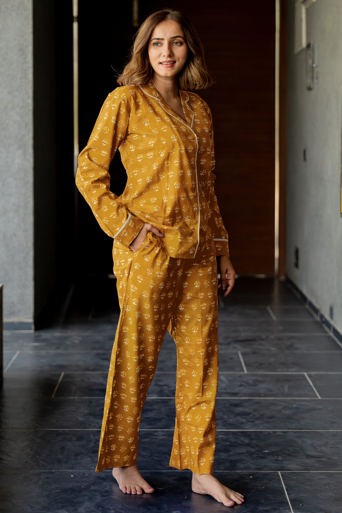 Batik Block Printed Night Suit