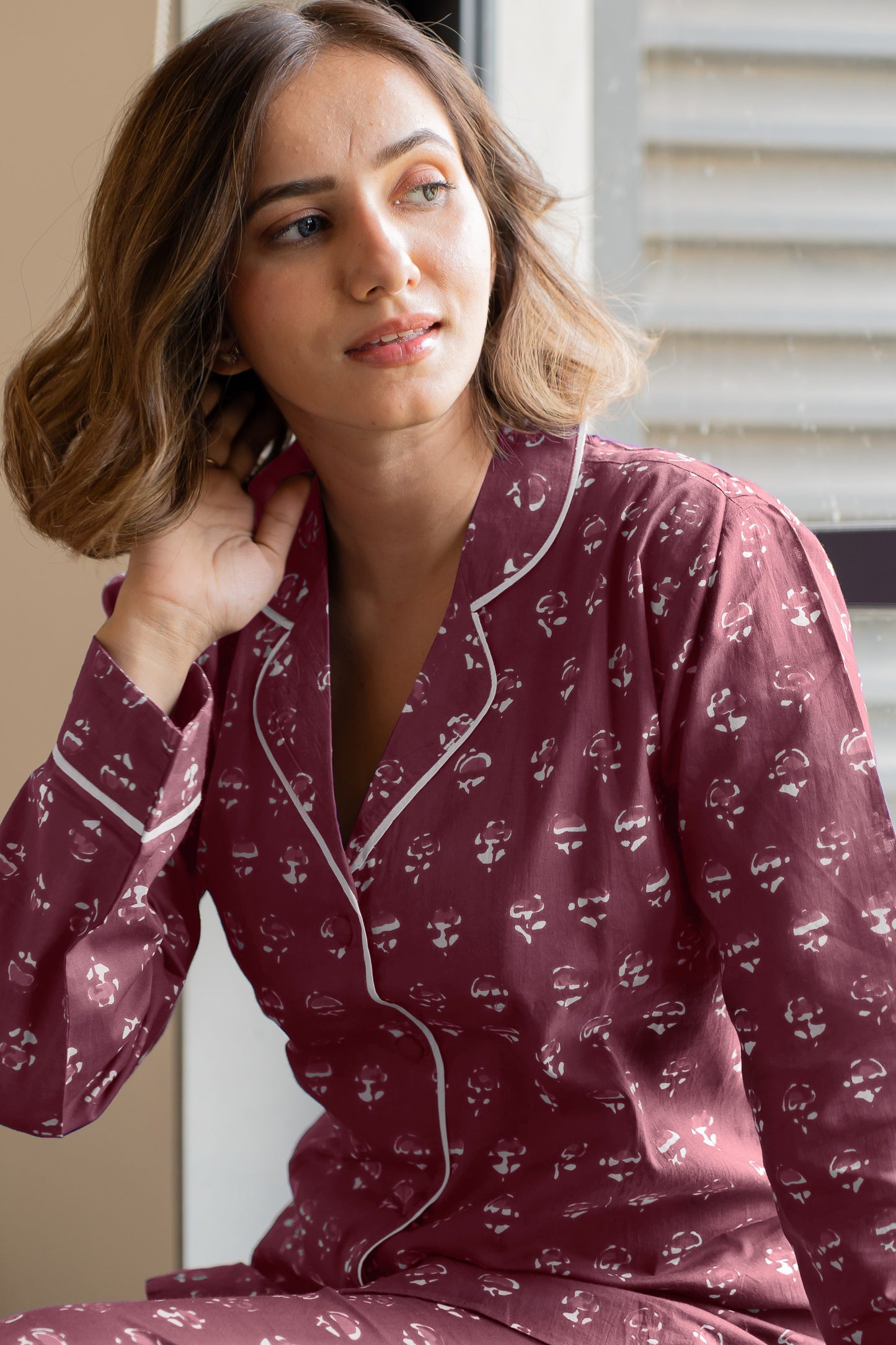 Batik Block Printed Night Suit