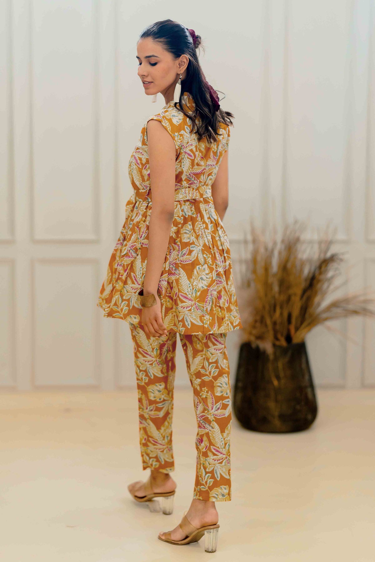 Women's Elegant Cotton Floral Printed Co-Ord Set