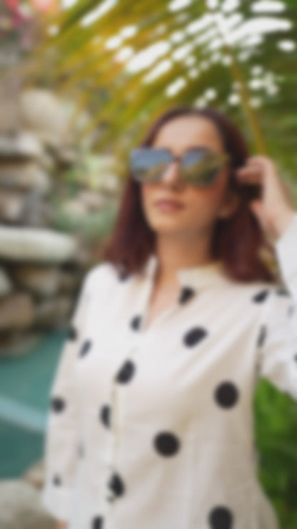 Latest Polka Dots Print Cotton Co-ord Set